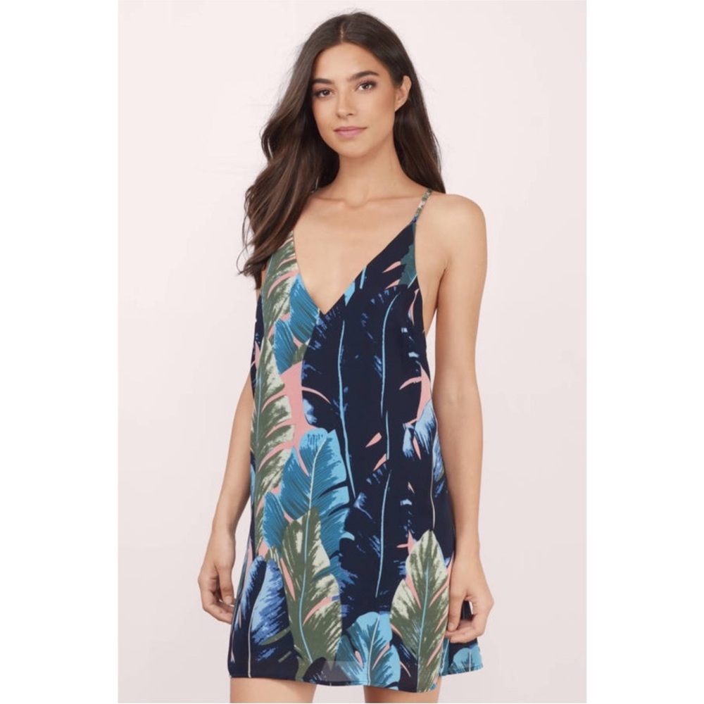 ☀️TOBI palm tree leaves pattern dress